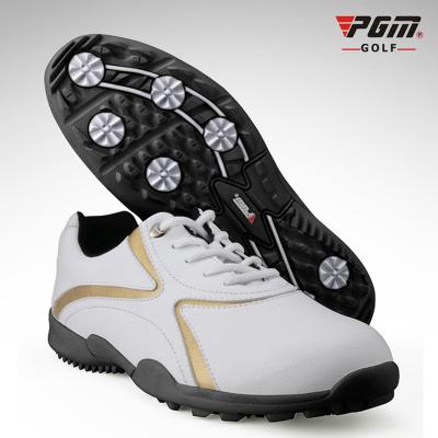 China Hot Selling EVA PGM Golf Shoes Breathable Non-slip Men Leather Trim Comfortable Sports Ultralight Golf Sneaker Training Shoes for sale