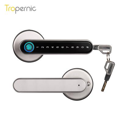 China Smart Wifi Smart Door Lock Main Door X5 App Life Cerradura Fechadura Entry TT Fingerprint Aluminum Top Zinc Alloy Lock Tuya for sale