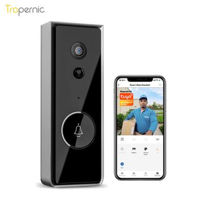 China Tropernic Video Doorbell 206 Ip65 Smart Waterproof Automatic Ring Video Camera App Control Remote Tuya Wifi for sale