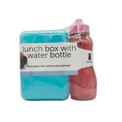 China Competitive Price Viable Kids Plastic Bowls With Water Bottle Set for sale