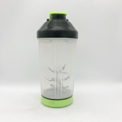 China Viable LOGO Sports Gym BPA White Card Mixer Custom Protein Shaker Bottle for sale