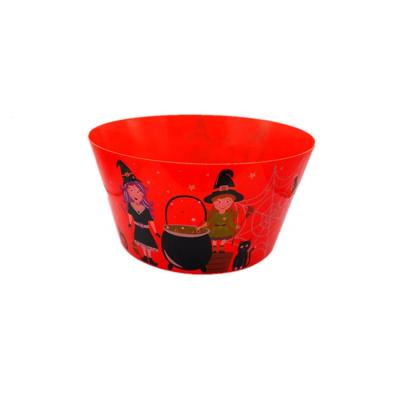 China BPA Free Viable Large Size PP Party Christmas Halloween Santa Reindeer Pumpkin Candy Bowl Plastic for sale