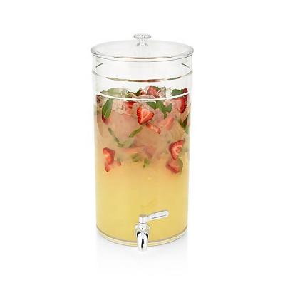 China Drink Dispensers In Stock Fast Delivery Wholesale 5.5L Large Capacity Transparent Plastic Cold Drink Dispenser With Tap for sale