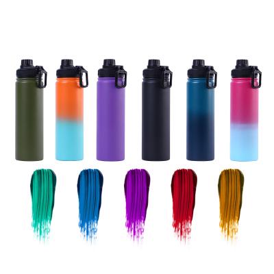 China Double Wall Eco-Friendly Sustainable Logo Custom Vacuum Flask Wide Mouth Vacuum Insulated Drink Sport Stainless Steel Water Bottle for sale