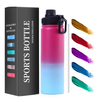 China High Quality Sustainable Custom Logo 18oz 32oz 40oz OEM Double Walled Insulated 18/8 Stainless Steel Thermal Vacuum Sport Water Bottle for sale