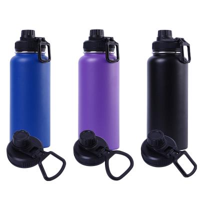 China Customized Sustainable 304 Stainless Steel Wide Mouth Vacuum Flask Powder Coated Metal Water Bottle Insulated Sports Bottle for sale