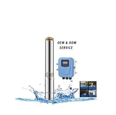 China Family Homes 1.25inch Outlet Brushless Solar Pump 750W 95m DC Solar Pumps Water for sale