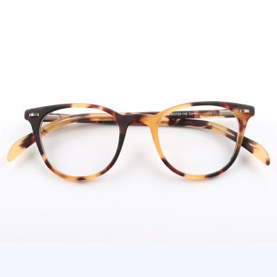 China Fashion Design Round Acetate Kaca Mata Mann Girls Slim Floral Italian Armazon Lent Nits Hombre Ochki Women Men Glass Optical Frame for sale