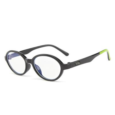 China Reading tpee glasses flexibility ellipse children nino de lluz d'azul teens gafas acetato soft blue light children blue light glasses for sale