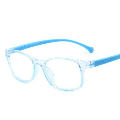 China Colors Candy Kids Baby Shape Temples Temples Rainbow Red Korean Thick Square Computer Frame Small Kids Glasses To Block Blue Light for sale