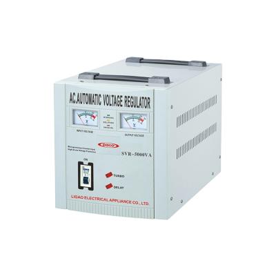 China SVC 5000 Watt DC To AC 50/60Hz Automatic Voltage Regulator With Two Display Meters for sale