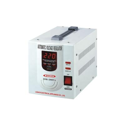 China SVC 2000va voltage regulator for refrigerator 230v with 100% copper transformer and delay time function for sale