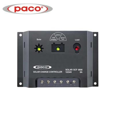 China PACO PWM 24V/12V Solar Panel Charge Solar System Controller/Charger Controller with CE for sale