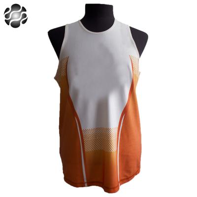 China China sublimation tank top custom anti-pilling wholesales singlet with printing design for sale