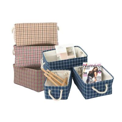 China Amazon Clothes Storage Box Cotton Large Viable Popular Closet Organizers Luxury Storage Basket For Clothes Toys Books for sale