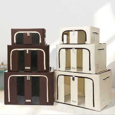 China Factory Direct Sale Viable Cheap Clothes Foldable Storage Box Oxford Clothes Storage Box for sale