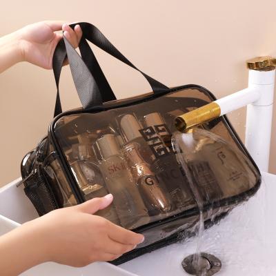 China High Quality Portable Waterproof Portable PVC Makeup Organizer Cosmetic Bag Travel Makeup And Makeup Storage Bag for sale