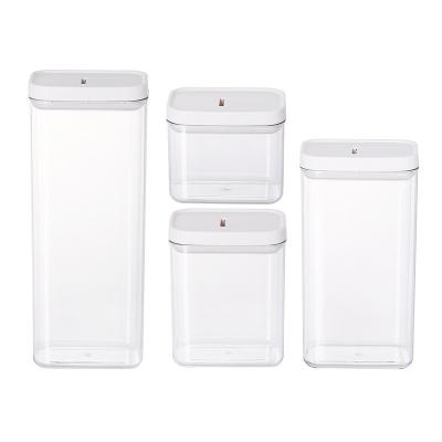 China Hot Sale Amazon Nuts Container Box Kitchen Storage Viable Dry Food Storage Box Transparent Bottle for sale