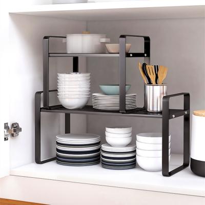 China High Quality Sustainable Carbon Steel Storage Shelf Spice Storage Rack Kitchen Dish Bowl Storage Rack for sale