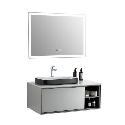 China Modern simple bathroom cabinet in light gray MT-8836 for sale