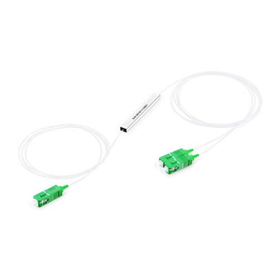 China 1310nm 1550nm Wavelength PLC Fiber Optic Splitter for Network FTTX Customized Length for sale