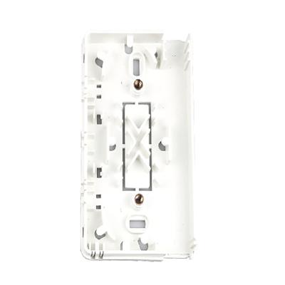 China ABS 2-Cores Plastic Fiber Optic Faceplate Socket Panel For Indoor FTTX Network for sale