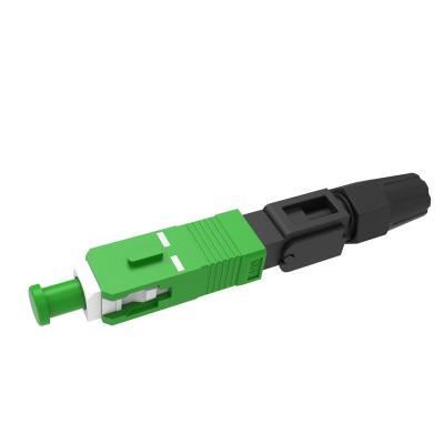 China Simplex SC Fiber Optic Fast Connector UPC Polished for FTTH Field Assembly in Network for sale