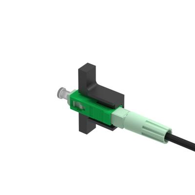 China SC APC Fiber Optic Fast Connector for Network Field Assembly Return loss APC≥55dB for sale