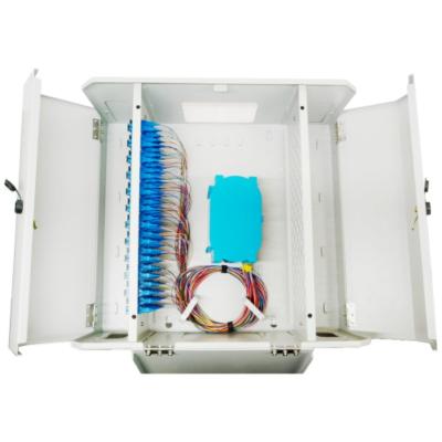 China SC FC LC Connectors 96 Ports FTTH Fiber Optic Distribution Box voor FTTX Metal Termination Te koop