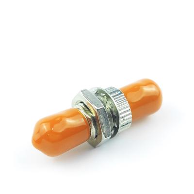 Chine ST APC Coupler à fibre optique circulaire simple pour les matériaux en plastique en alliage de zinc FTTH à vendre