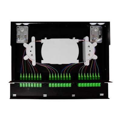 China FTTX 1U Drawer Type Indoor Sub ODF 19 Inch Fiber Optical Distribution Frame for LC Network for sale