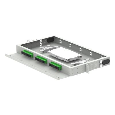 China FTTH 96 Kernkapazität Patch Panel 19 Zoll optischer Verteilrahmen mit LC zu verkaufen