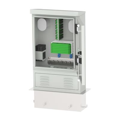 China Connector Type SC FC LC ST FDC 48A FTTH Outdoor Waterproof Fiber Distribution Cabinet for sale