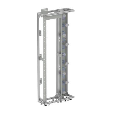 China FTTH 19inch Silver/Gray Open Rack Aluminum Profile Fiber Optical Distribution Frame ODF for sale