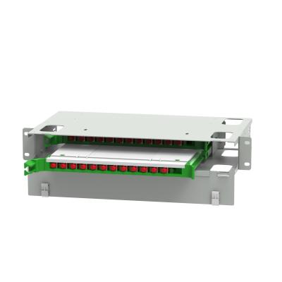 China 24 Port FC Type Fiber Optic Distribution Patchpanel Optic Fiber Equipment with 5 Time for sale