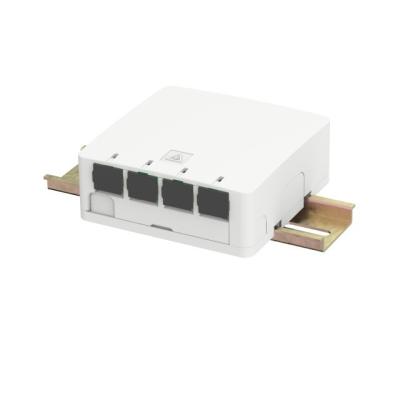 China 4-Port SC Indoor Fiber Socket Wall/DIN-Rail Mounted for FTTH Network 5 Guaranteed for sale