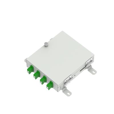 China 4 Cores SC APC Type Fiber Optic FTTH Terminal Box Distribution for FTTH Applications for sale