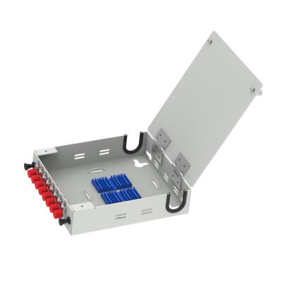 China FTTX Cold Rolled Steel 8 Cores Fiber Optic FTTH Terminal Box for Network Distribution for sale