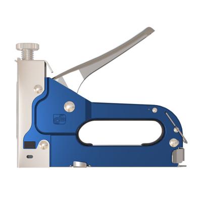 China Heavy Duty High Quality Blue Color Metal Staple Heavy Duty Manual Gun For Wood for sale