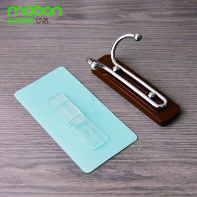 China Modern No Holes Stainless Steel Hooks Non-Listing Hooks Bathroom Living Room Household Adhesive Wall Hangs Laundry Hanger for sale