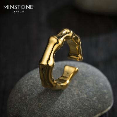 China 2022 New JEWELRY 9K 10K 14K 18K 24K Real Gold Plated Ring Real Platinum Matt Gold Matt Silver Antique Gold TRENDY Antique for sale