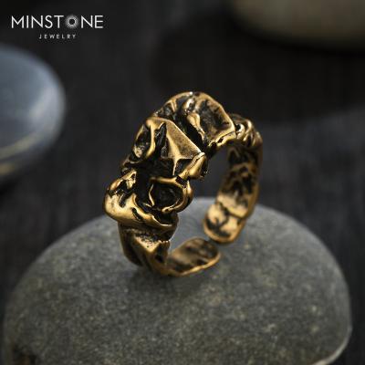 China CLASSIC high quality brass antique gold filled hypoallergenic trendy gold rings for women victorian memorial gold plated jewelry for sale