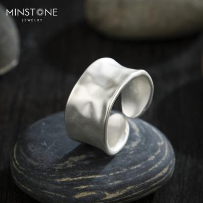 China 2022 New high quality brass matte trendy silver plated fashion gold rings for women for sale