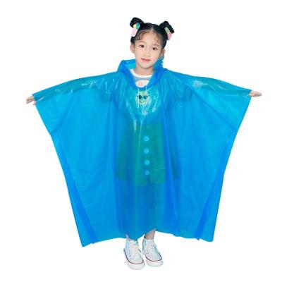 China Minimalist SUNDAY Disposable Waterproof Plastic Rain Coat For Kids for sale