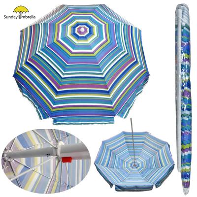 China Minimalist SUNDAY beach umbrellas with logo prints for sale