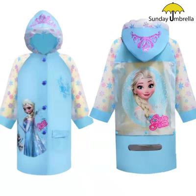 China All in 1 SUNDAY kids raincoat with cartoon for sale