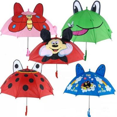 China Minimalist Sunday cheap Custom 3d animal print cartoon child kids umbrella for sale