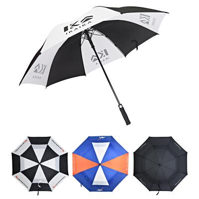 China Contemporary Wholesale Custom Printing Logo Upright Golf Umbrella Promotion SUNDAY Windproof Advertising for sale