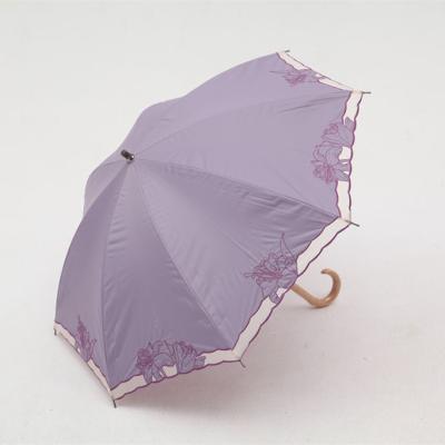 China Embroidery Double Layer Automatic Open Creative Umbrella For Lady for sale