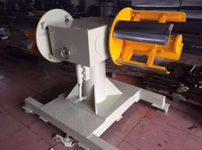 China Manual Expansion Unpowered Double Head Decoiler Machine for S Type Straightener for sale